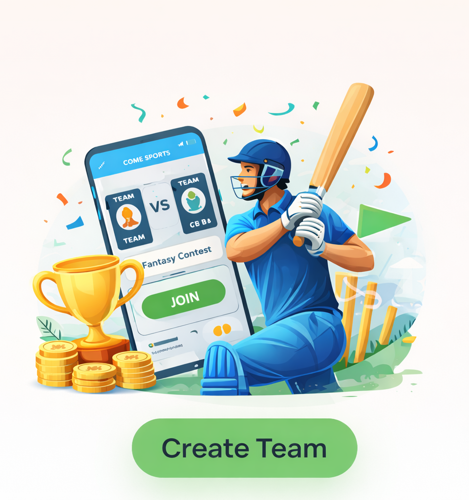 Create Team on Come App Fantasy